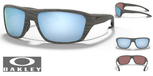 Oakley Split Shot Sunglasses - Woodgrain Frame/Prizm Deep Water