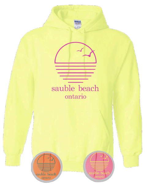 Ontario's West Coast - Sauble Beach - Sunset With Birds Hoodie –  Impressions Custom Tees and Fashions