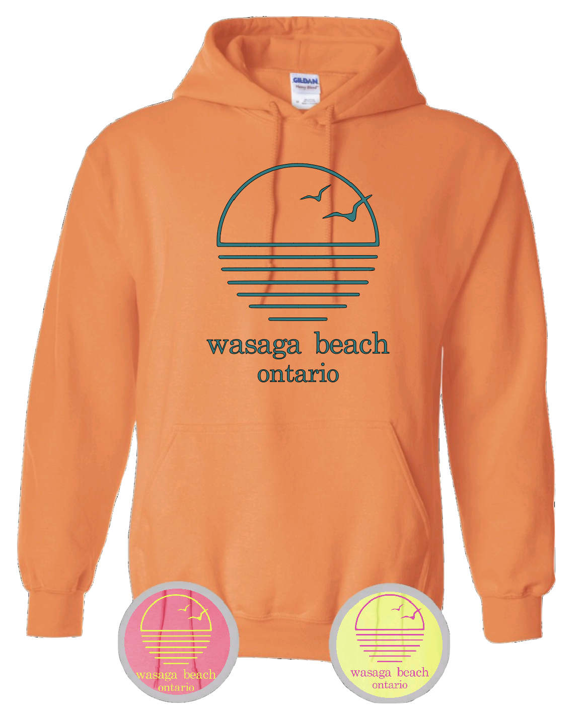 Ontario's West Coast - Wasaga Beach - Sunset With Birds Hoodie