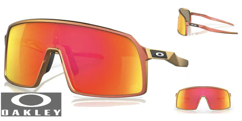 Oakley Sutro Sunglasses - Troy Lee Designs Red Gold Shift Frame/Prizm Ruby Lenses