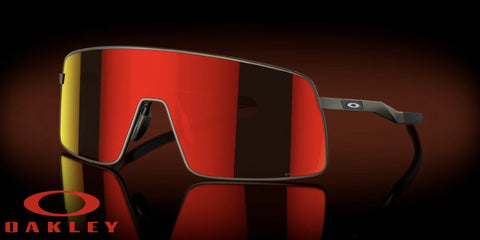 Oakley Sutro Ti Sunglasses - Satin Carbon Frame/Prizm Ruby Lenses