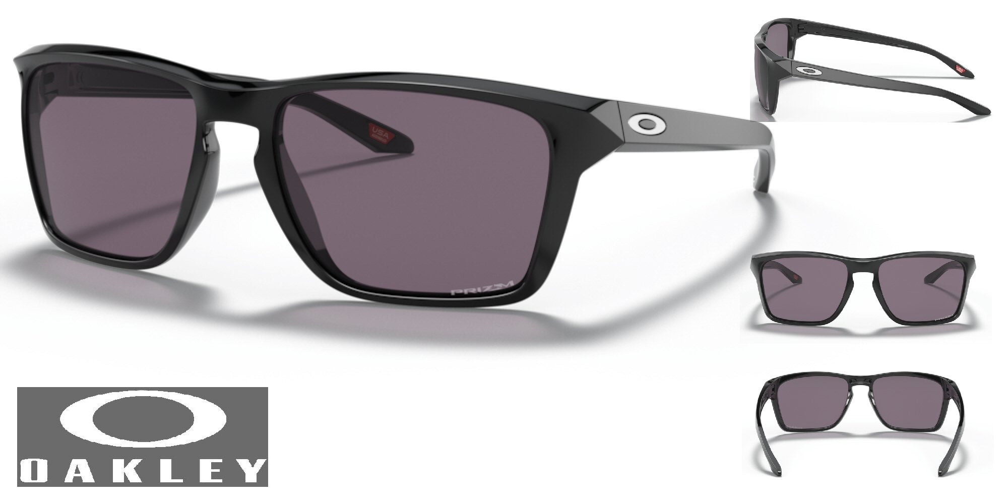Oakley Sylas Sunglasses - Polished Black Frame/Prizm Grey Lenses