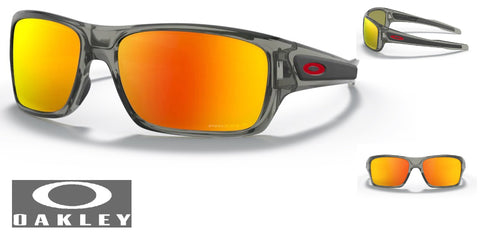 Oakley Turbine Sunglasses - Grey Ink Frame/Prizm Ruby Polarized Lenses