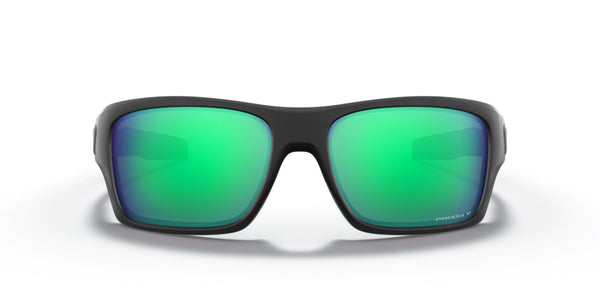 Oakley Turbine Sunglasses - Matte Black Frame/Prizm Jade Polarized Lenses