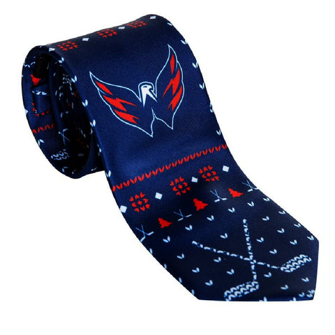 Officially Licensed NHL Tie - Washington Capitals - Christmas Edition
