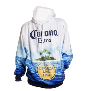 Officially Licensed Corona Sublimation Print Men's Hooded Sweater