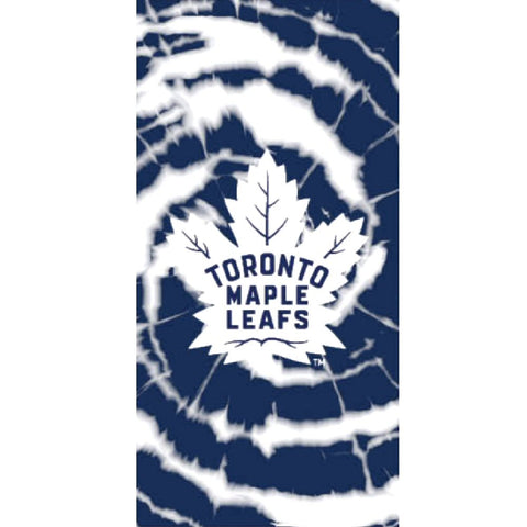 Officially Licensed NHL Oversized Tye Dye Beach Towel - Toronto Maple Leafs
