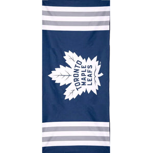 Officially Licensed NHL Oversized Striped Beach Towel - Toronto Maple Leafs